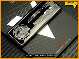 Mercedes AMG Araç Plaket Logo Amblem
