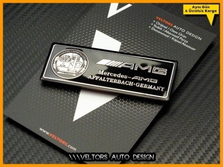 Mercedes AMG Araç Plaket Logo Amblem