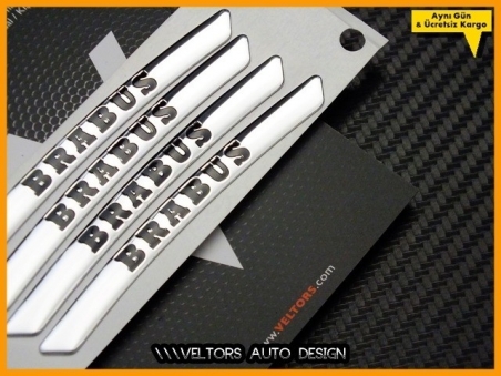 Mercedes Brabus Jant Çerçeve Logo Amblem Seti