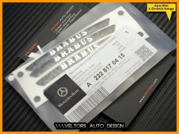 Mercedes Brabus Jant Çerçeve Logo Amblem Seti