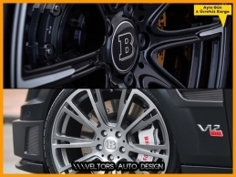 Mercedes Brabus Jant Çerçeve Logo Amblem Seti