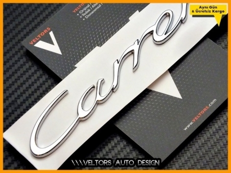 Porsche Carrera Yeni Tip Bagaj Yazı Logo Amblem
