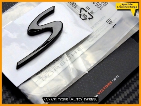Porsche Macan Cayenne Carrera Panamera S Yazı Logo Amblem