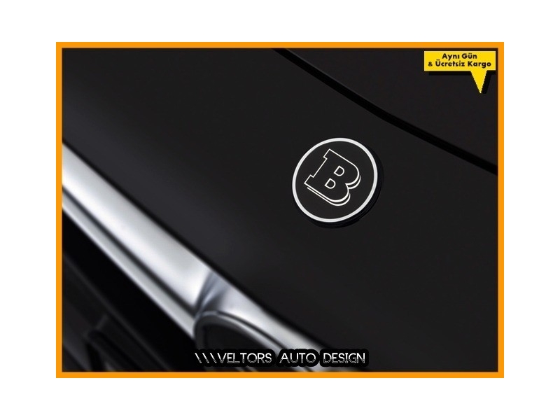 Mercedes Brabus Kaput Yıldız Logo Amblem