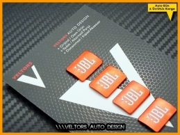 JBL Hoparlör Stereo Logo Amblem Seti JBL Hoparlör Stereo Logo Amblem Seti