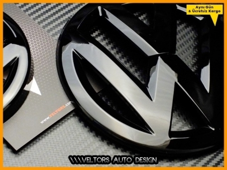 VW Golf 7 Piano Black Ön Izgara Bagaj Logo Amblem