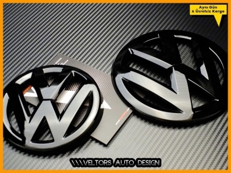 VW Golf 7 Piano Black Ön Izgara Bagaj Logo Amblem