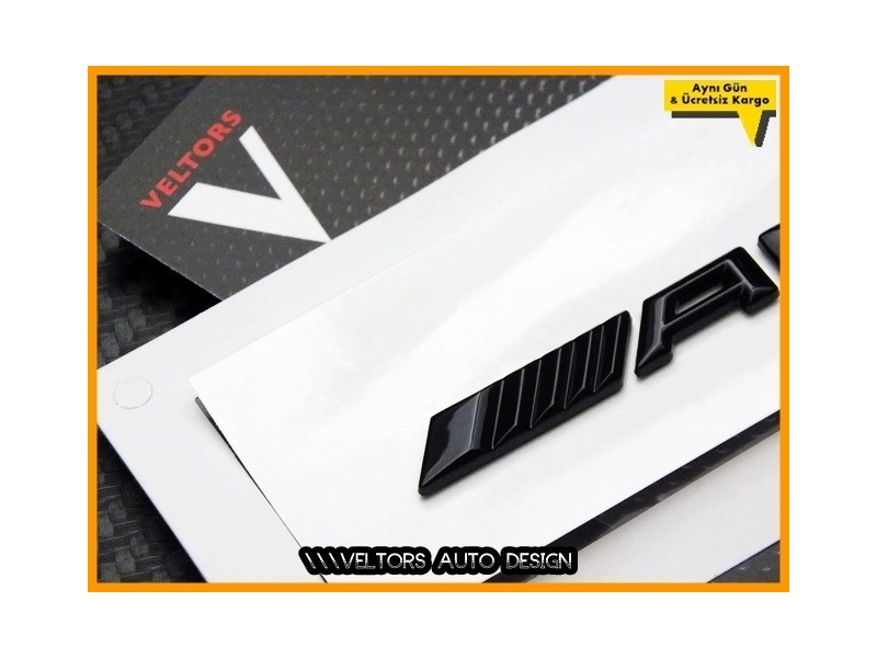 Mercedes AMG Konsol Yazı Logo Amblem