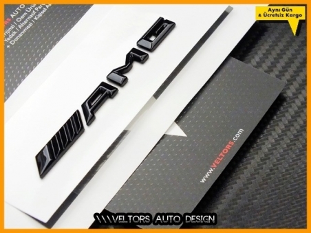 Mercedes AMG Konsol Yazı Logo Amblem