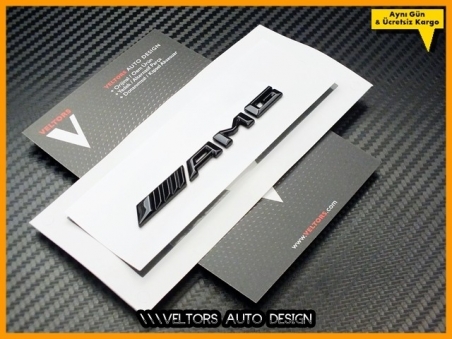 Mercedes AMG Konsol Yazı Logo Amblem