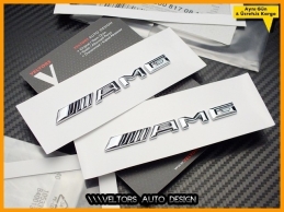 Mercedes AMG Yan Çamurluk Yazı Logo Amblem Seti