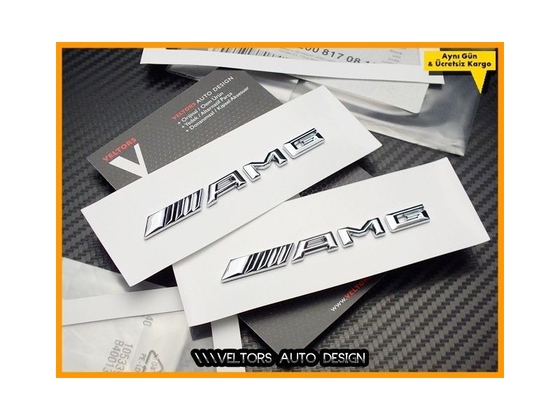 Mercedes AMG Yan Çamurluk Yazı Logo Amblem Seti