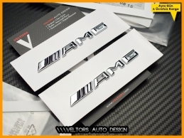Mercedes AMG Yan Çamurluk Yazı Logo Amblem Seti