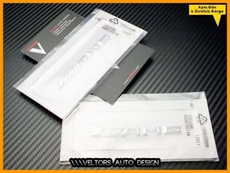 Mercedes AMG Yan Çamurluk Yazı Logo Amblem Seti