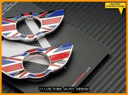 Mini Countryman Krom Kilit Kontrol Çerçevesi Seti Mini Countryman Krom Kilit Kontrol Çerçevesi Seti