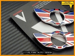Mini Countryman Krom Kilit Kontrol Çerçevesi Seti Mini Countryman Krom Kilit Kontrol Çerçevesi Seti