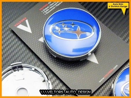 Subaru Logo Amblem Jant Göbeği Göbek Kapak Seti