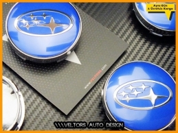 Subaru Logo Amblem Jant Göbeği Göbek Kapak Seti