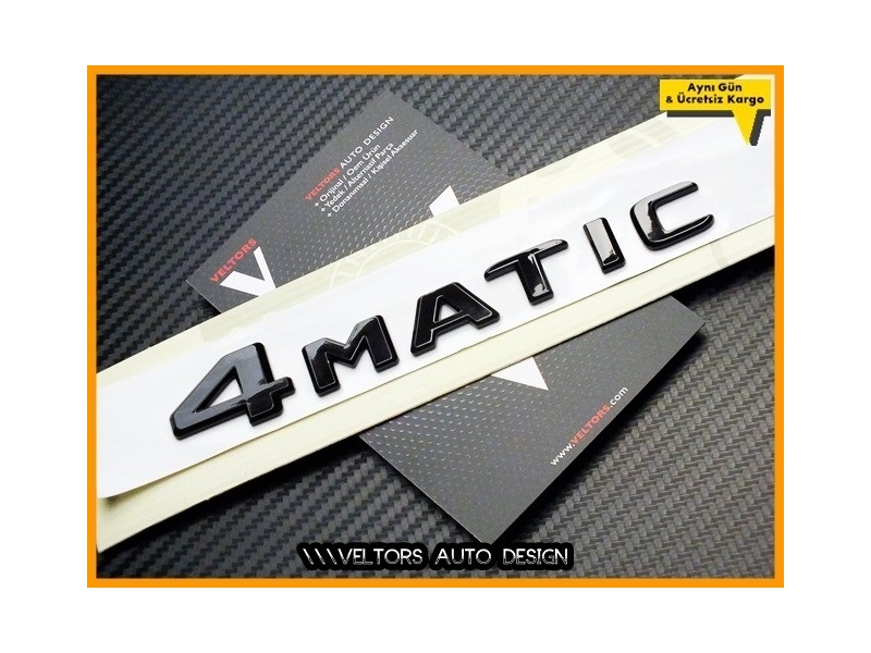 Mercedes Black / Siyah 4 Matic / 4Matic Bagaj Yazı Logo Amblem Mercedes Black / Siyah 4 Matic / 4Matic Bagaj Yazı Logo Amblem