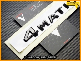 Mercedes Black / Siyah 4 Matic / 4Matic Bagaj Yazı Logo Amblem Mercedes Black / Siyah 4 Matic / 4Matic Bagaj Yazı Logo Amblem