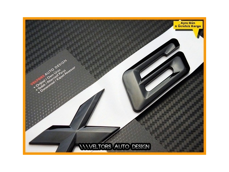 BMW X6 Piano Bagaj Yazı Logo Amblem