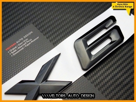 BMW X6 Piano Bagaj Yazı Logo Amblem