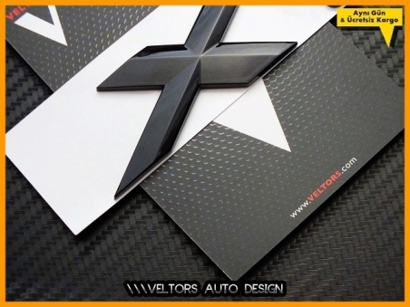 BMW X6 Piano Bagaj Yazı Logo Amblem