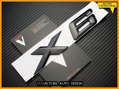 BMW X6 Piano Bagaj Yazı Logo Amblem