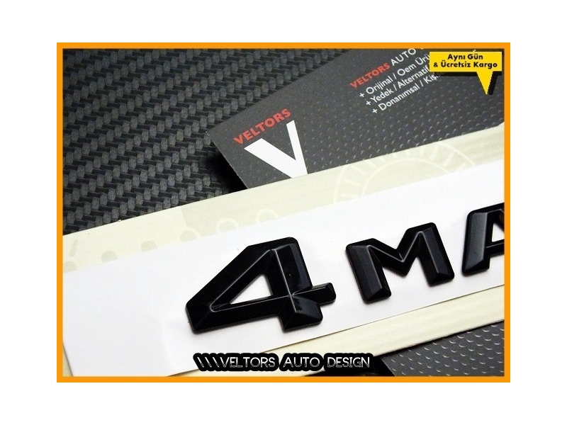 Mercedes 4 Matic / 4Matic Bagaj Yazı Logo Amblem