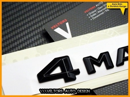 Mercedes 4 Matic / 4Matic Bagaj Yazı Logo Amblem