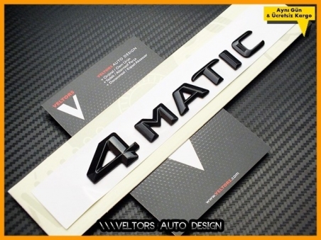 Mercedes 4 Matic / 4Matic Bagaj Yazı Logo Amblem