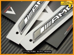 Mercedes AMG Yan Çamurluk Logo Amblem Seti