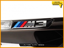 BMW E90 E92 E93 3 Serisi M3 Yan Çamurluk Izgara Logo Amblem Seti BMW E90 E92 E93 3 Serisi M3 Yan Çamurluk Izgara Logo Amblem Seti