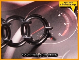 Audi A1 A3 A4 Q3 Q5 Airbag Direksiyon Logo Amblem