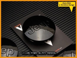 Jeep Logo Amblem Jant Göbek Kapak Seti