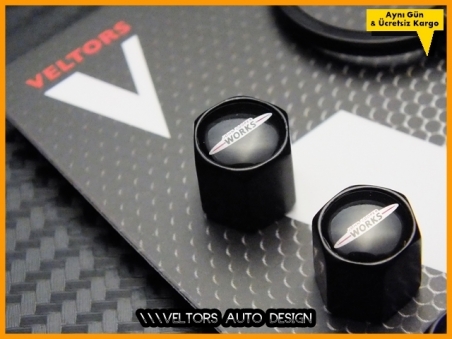 Mini John Cooper Works Logo Amblem Anahtarlık Sibop Kapak Seti