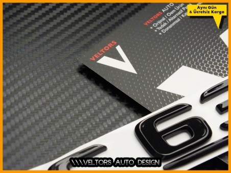 Mercedes C Class Piano Black / Parlak Siyah C 63 S / C63S Bagaj Yazı