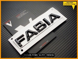Skoda Parlak Siyah / Piano Black Fabia Bagaj Yazı Logo Amblem