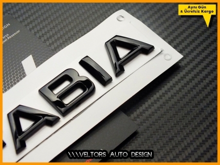 Skoda Parlak Siyah / Piano Black Fabia Bagaj Yazı Logo Amblem
