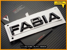Skoda Parlak Siyah / Piano Black Fabia Bagaj Yazı Logo Amblem