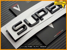Skoda Siyah / Black SUPERB Bagaj Yazı SUPERB Logo Amblem