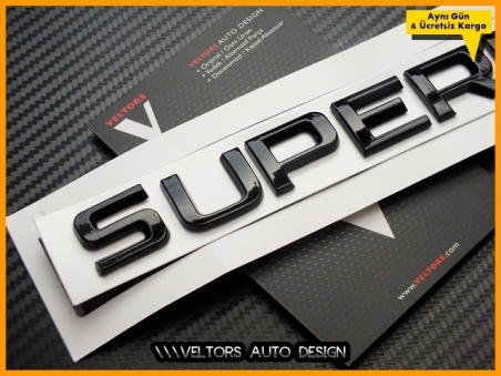 Skoda Siyah / Black SUPERB Bagaj Yazı SUPERB Logo Amblem