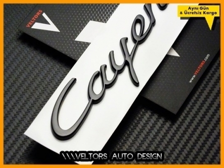 Porsche Piano Black Cayenne Yeni Tip Bagaj Yazı Logo Amblem