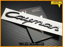 Porsche Cayman Piano Black Bagaj Yazı Logo Amblem Porsche Cayman Piano Black Bagaj Yazı Logo Amblem