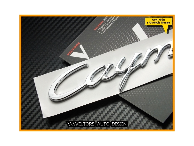 Porsche Cayman Bagaj Yazı Logo Amblem