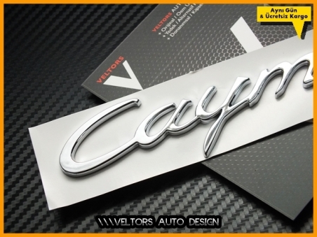 Porsche Cayman Bagaj Yazı Logo Amblem