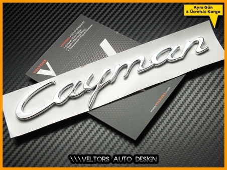Porsche Cayman Bagaj Yazı Logo Amblem