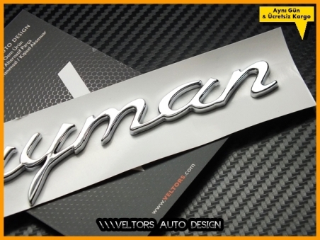 Porsche Cayman Bagaj Yazı Logo Amblem