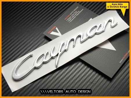 Porsche Cayman Bagaj Yazı Logo Amblem