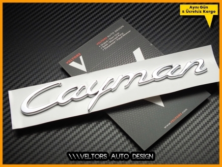 Porsche Cayman Bagaj Yazı Logo Amblem